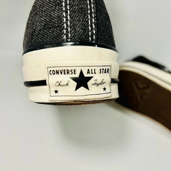 Converse Chuck 70 Black Denim High Tops – Men’s 7/Women’s 9 - Picture 8 of 10
